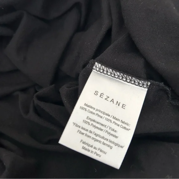 Sezane Lucille Dress Open Back Lace Black Midi Dress - Picture 15 of 16